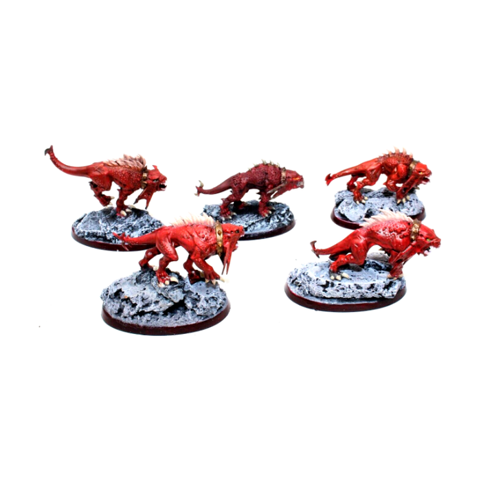 Warhammer Chaos Daemons Flesh Hounds Well Painted JYS61 - Tistaminis