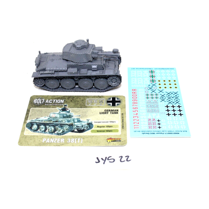 Bolt Action Panzer 38(T) German Light Tank JYS22