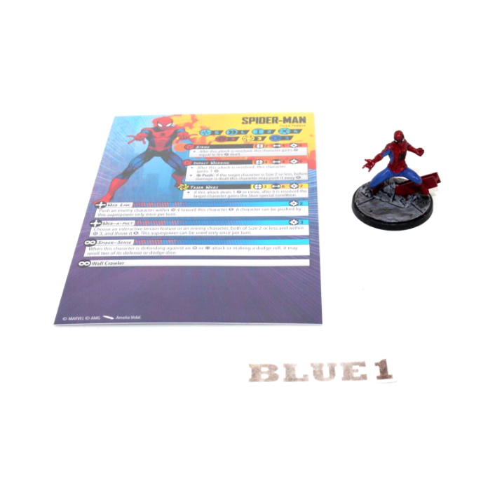 Marvel Crisis Protocol Spiderman Peter Parker BLUE1 - Tistaminis