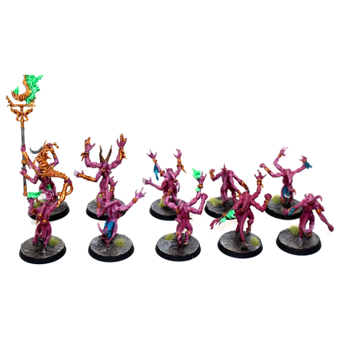 Warhammer Chaos Daemons Tzeentch Pink Horrors Well Painted - Tistaminis