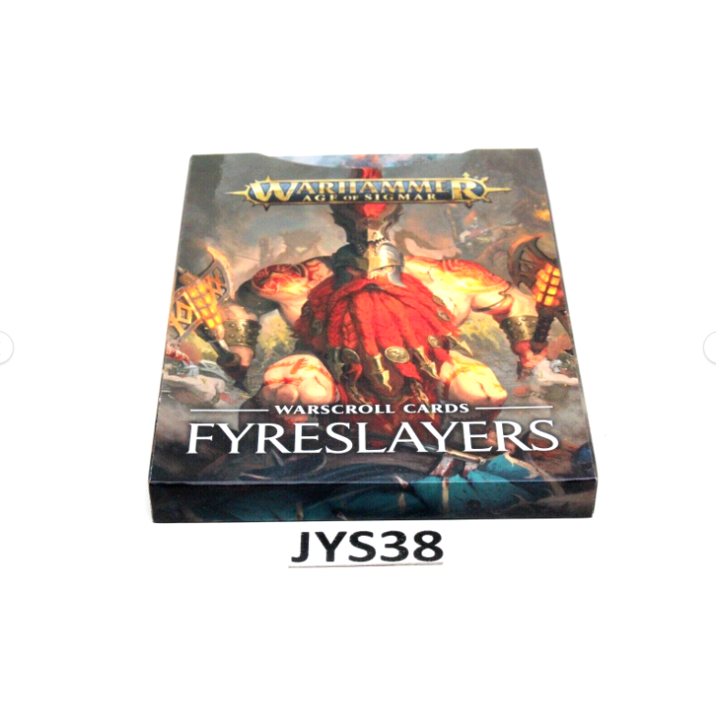 Warhammer Dwarves Fyreslayers Warscroll Cards - Used JYS38 - Tistaminis