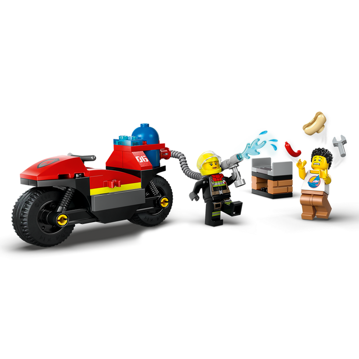 Lego City Fire Rescue Motorcycle 57pc 60410