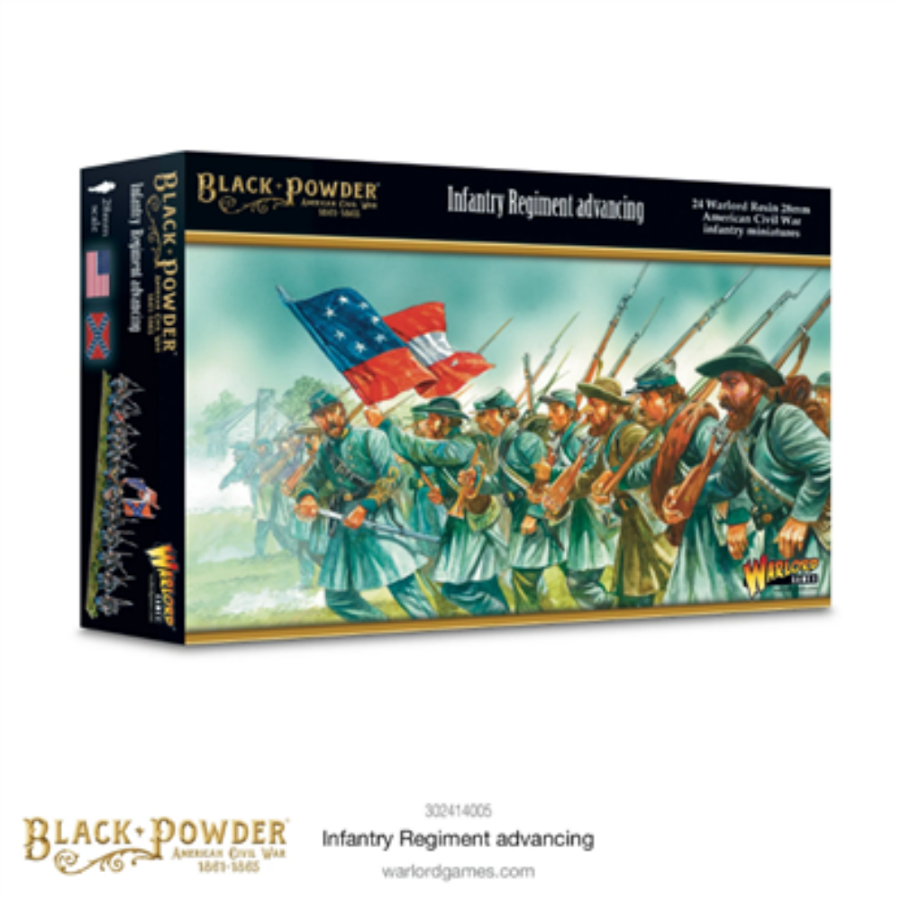 Black Powder ACW Infantry Regiment (Advancing) New
