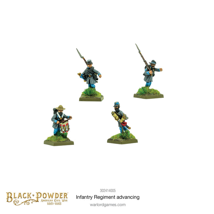 Black Powder ACW Infantry Regiment (Advancing) New