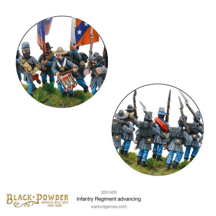 Black Powder ACW Infantry Regiment (Advancing) New