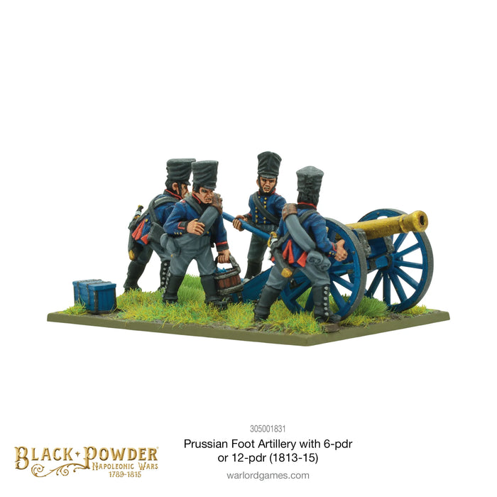 Black Powder Napoleonic Prussian Foot Artillery with 6- or 12-pdr (1813-15)