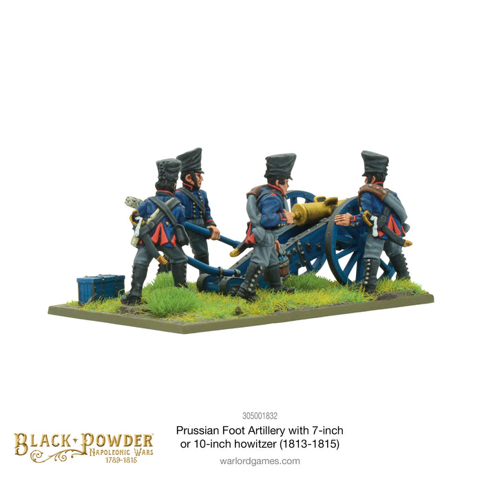 Black Powder Napoleonic Prussian Foot Artillery with 7 or 10-inch howitzer (1813-1815)