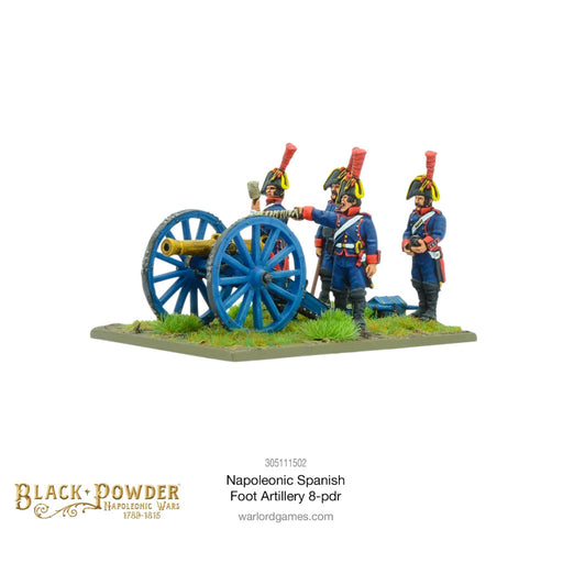 Black Powder Napoleonic Spanish foot artillery 8-pdr New - Tistaminis