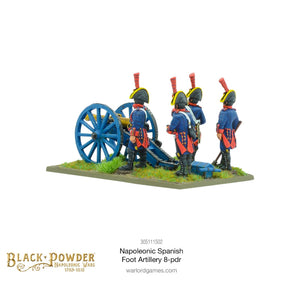 Black Powder Napoleonic Spanish foot artillery 8-pdr New - Tistaminis