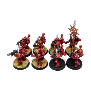 Warhammer Chaos Space Marines Tactical Marines Well Painted - JYS25