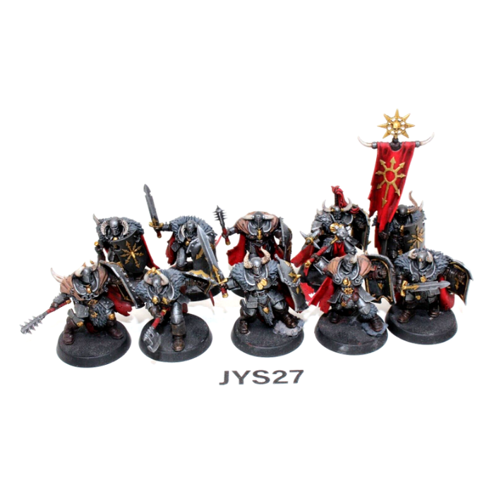 Warhammer Warriors of Chaos Slaves to Darkness Chaos Warriors Well Painted JYS27