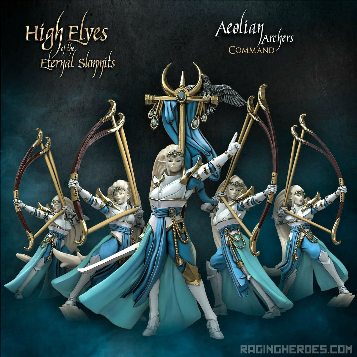 Raging Heroes High Elf Aeolian Archers Command Group