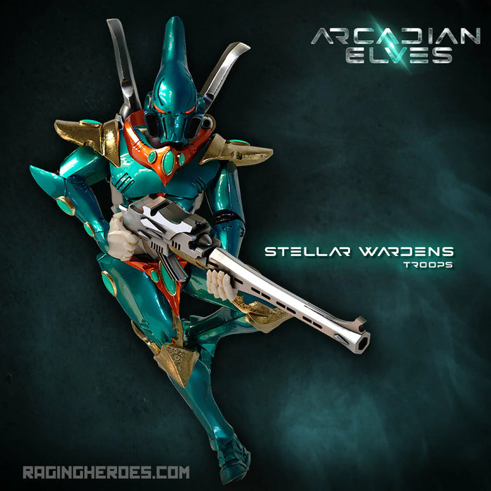 Raging Heroes Arcadian Elves STELLAR WARDENS, TROOPS New - Tistaminis