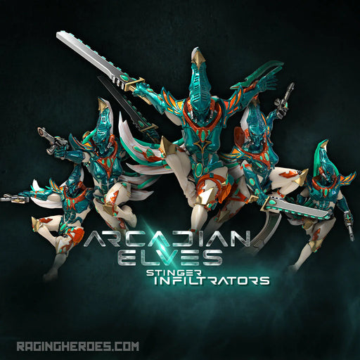 Raging Heroes Arcadian Elves STINGER INFILTRATORS New - Tistaminis