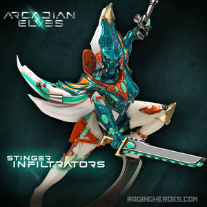 Raging Heroes Arcadian Elves STINGER INFILTRATORS New - Tistaminis