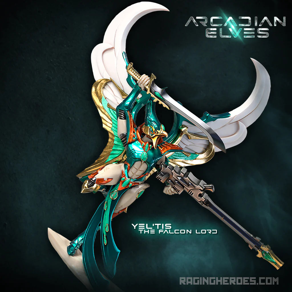 Raging Heroes Arcadian Elves YEL'TIS, THE FALCON LORD New - Tistaminis