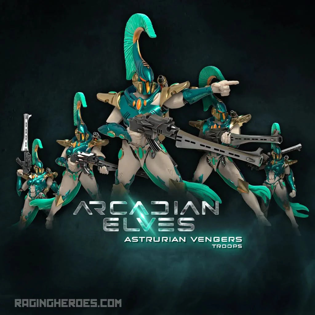 Raging Heroes Arcadian Elves ASTRURIAN VENGERS, TROOPS New