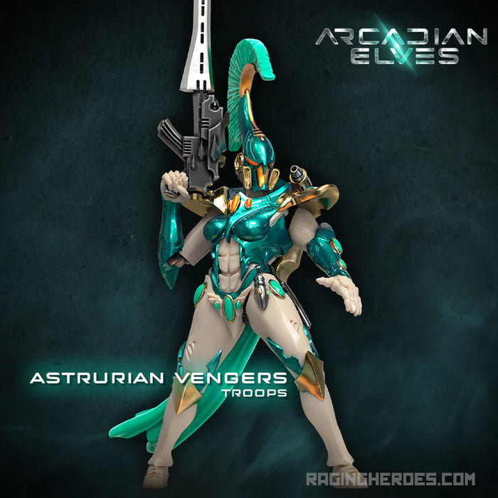 Raging Heroes Arcadian Elves ASTRURIAN VENGERS, TROOPS New - Tistaminis