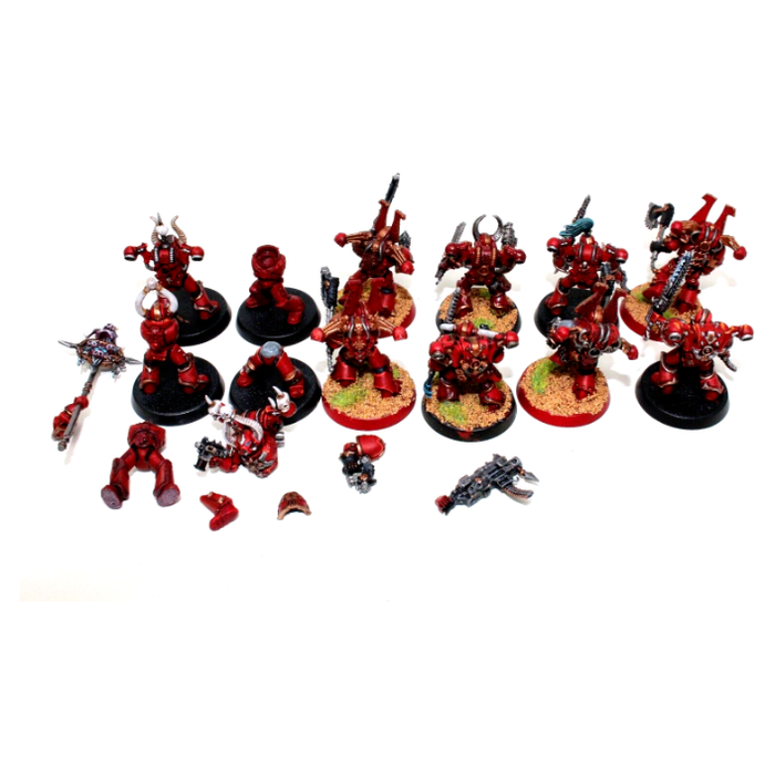 Warhammer Chaos Space Marines Tactical Marines Well Painted JYS28