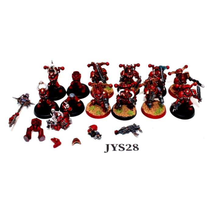 Warhammer Chaos Space Marines Tactical Marines Well Painted JYS28