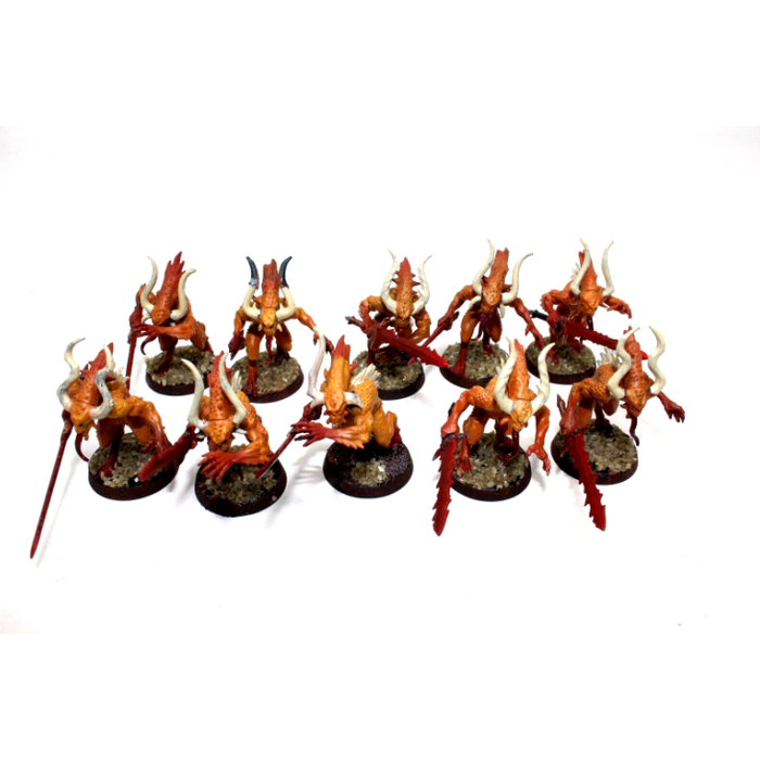 Warhammer Chaos Daemons Khorne Bloodletters Well Painted JYS64 - Tistaminis