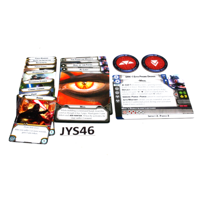 Star Wars Legion Darth Maul Reference Cards JYS46