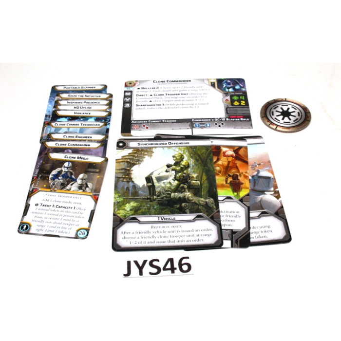 Star Wars Legion Republic Specialists Reference Cards JYS46