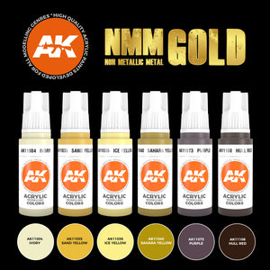 AK Interactive NMM (Non Metallic Metal): Gold Set New - Tistaminis