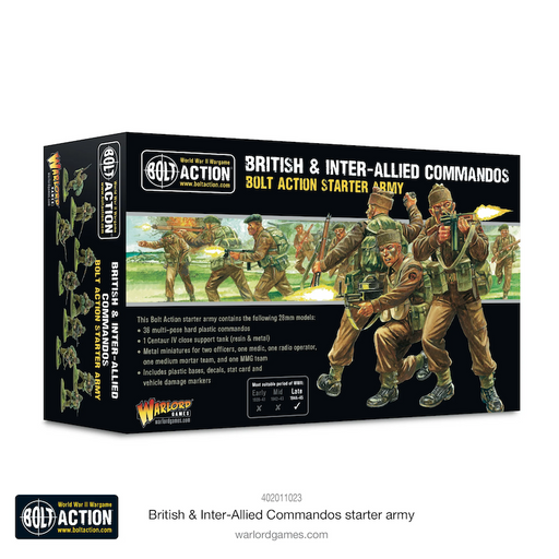 Bolt Action British & Inter-Allied Commandos Starter Army New - Tistaminis