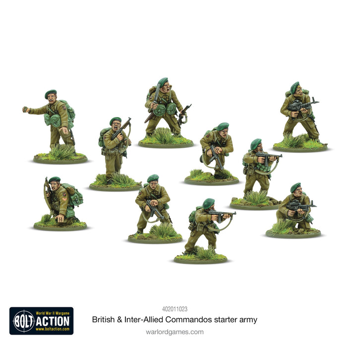 Bolt Action British & Inter-Allied Commandos Starter Army New - Tistaminis