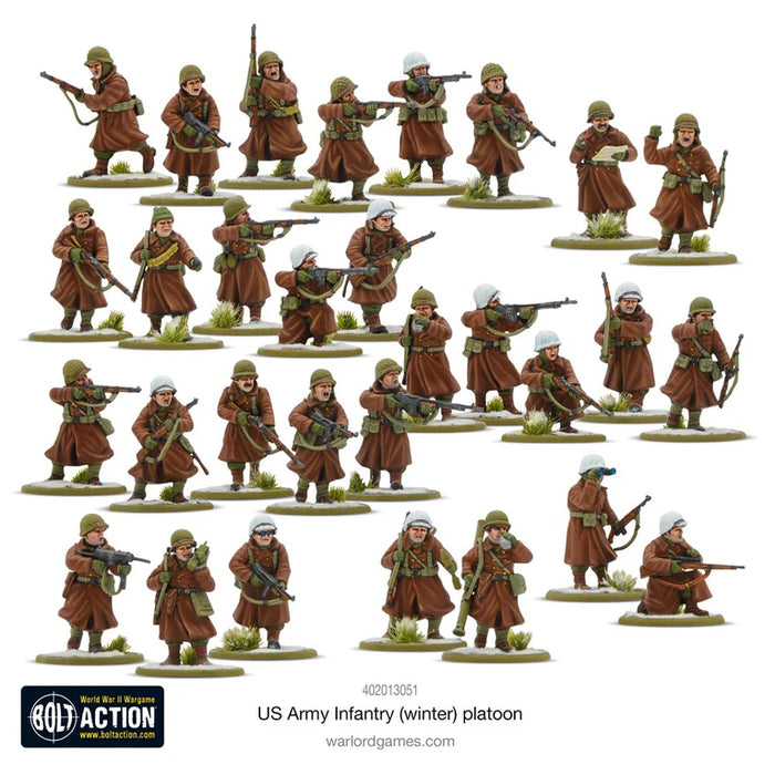 Bolt Action US Army (Winter) Infantry Platoon January 2025 Pre-Order