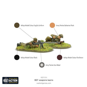 Bolt Action BEF Weapons Teams New - Tistaminis