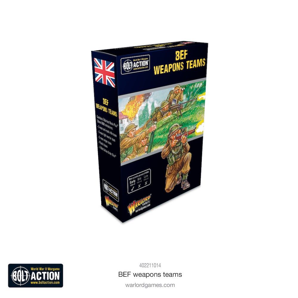 Bolt Action BEF Weapons Teams New - Tistaminis