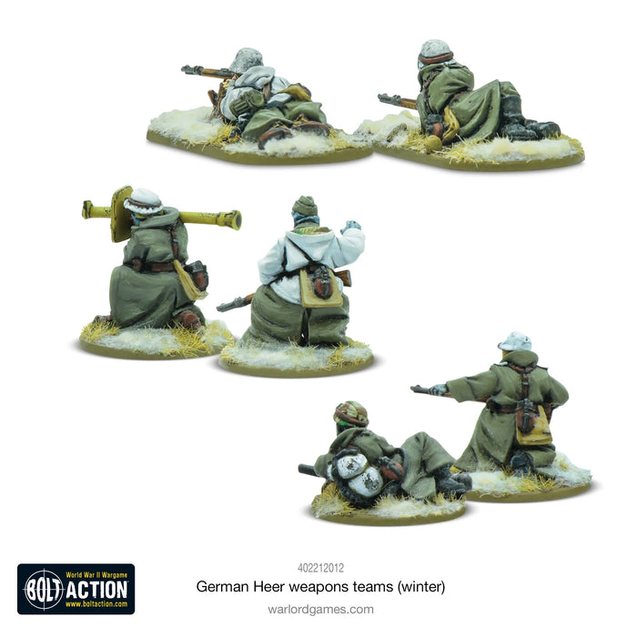 Bolt Action German Heer (Winter) weapons teams New - Tistaminis