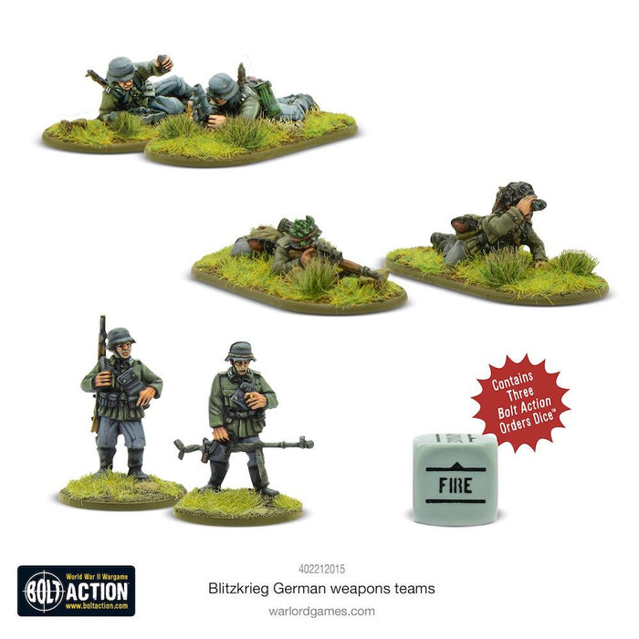 Bolt Action Blitzkrieg German Weapons Teams New - Tistaminis