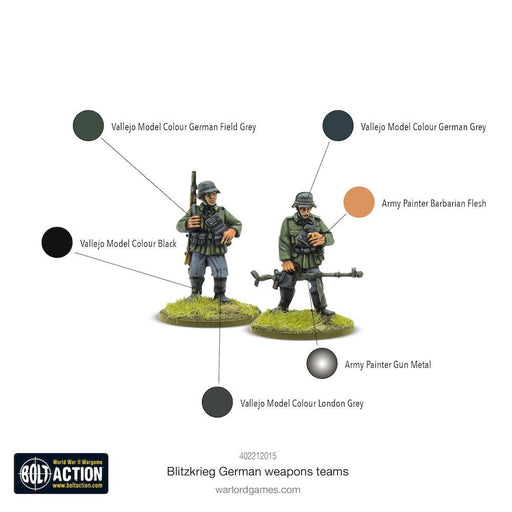 Bolt Action Blitzkrieg German Weapons Teams New - Tistaminis