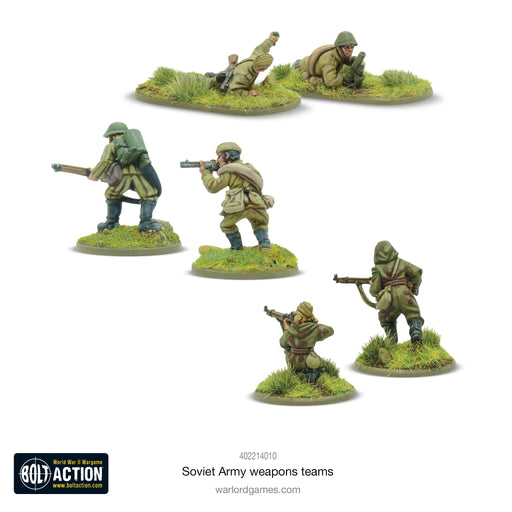 Bolt Action Soviet Army weapons teams New - Tistaminis