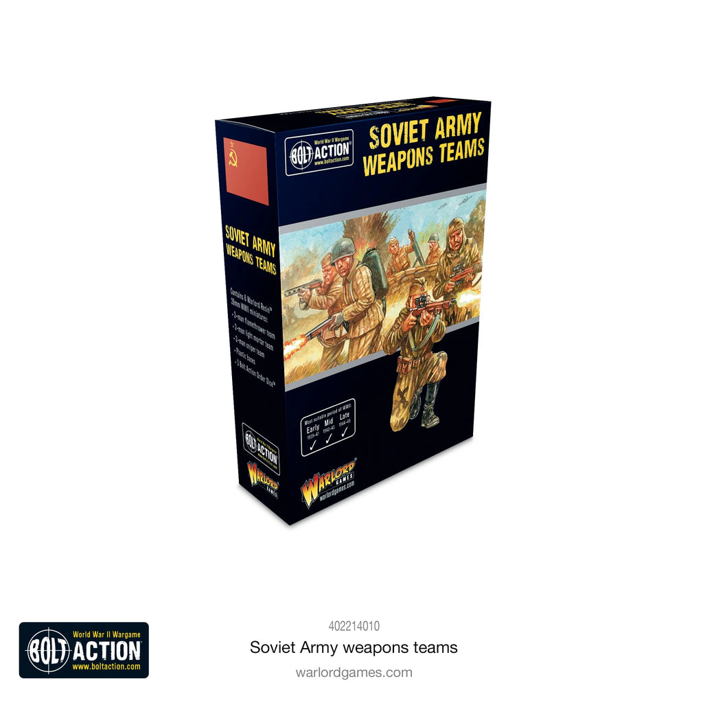 Bolt Action Soviet Army weapons teams New - Tistaminis