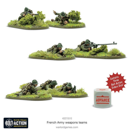 Bolt Action French Army Weapons Teams New - Tistaminis