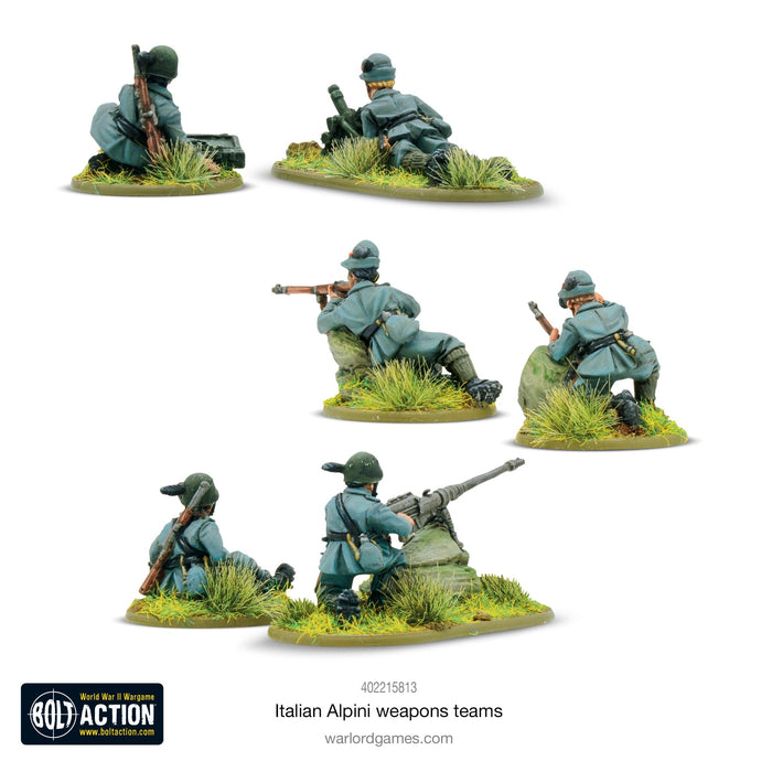 Bolt Action Italian Alpini weapons teams