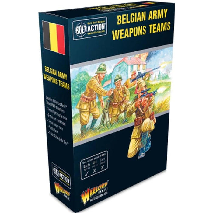 Bolt Action Belgian Army weapons teams