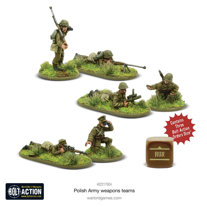 Bolt Action Polish Army weapons teams