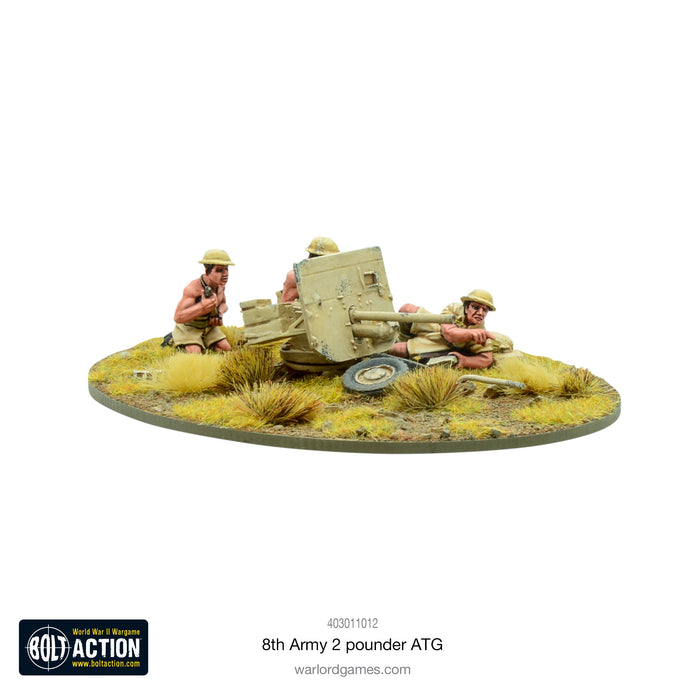 Bolt Action 8th Army 2 Pounder ATG New