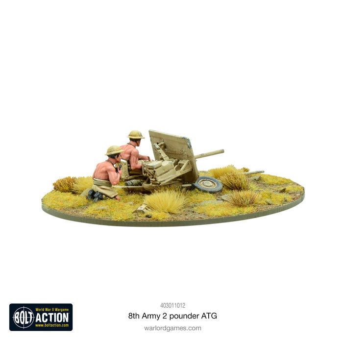 Bolt Action 8th Army 2 Pounder ATG New