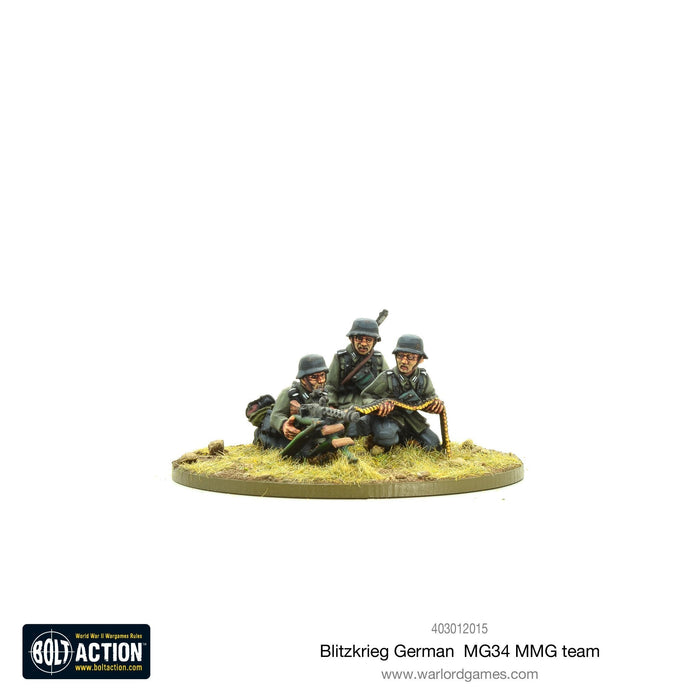 Bolt Action German Blitzkreig MG34 Team (1939-42) New - Tistaminis