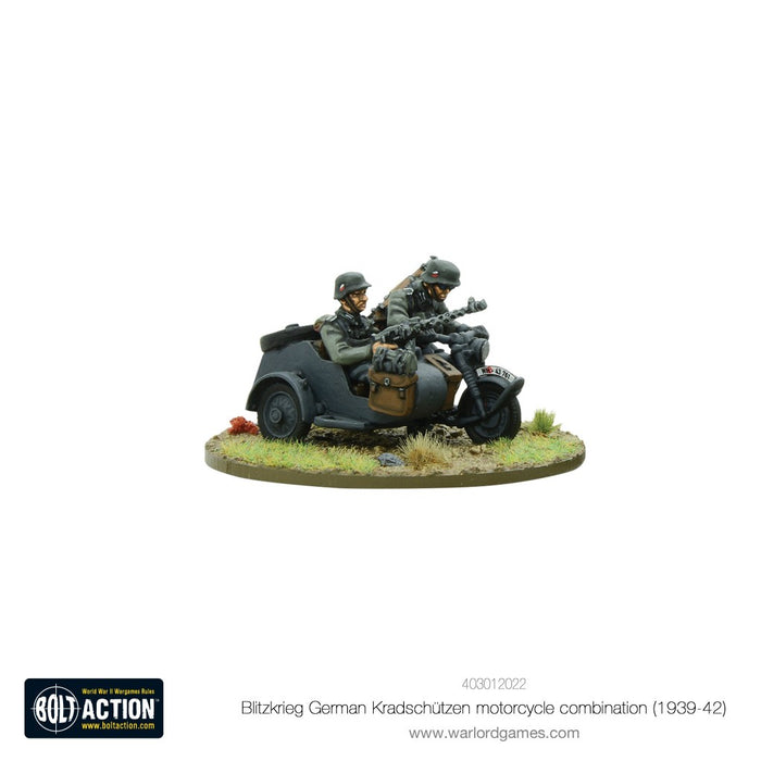 Bolt Action German Blitzkrieg German Kradschützen Motorcycle combination (1939-1942) New - Tistaminis