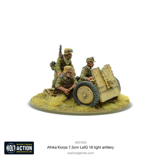 Bolt Action German Afrika Korps 7.5cm LeIG 18 light artillery New - Tistaminis