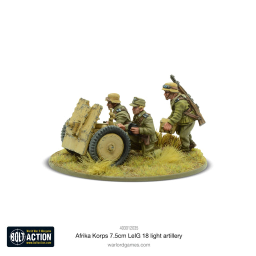 Bolt Action German Afrika Korps 7.5cm LeIG 18 light artillery New - Tistaminis