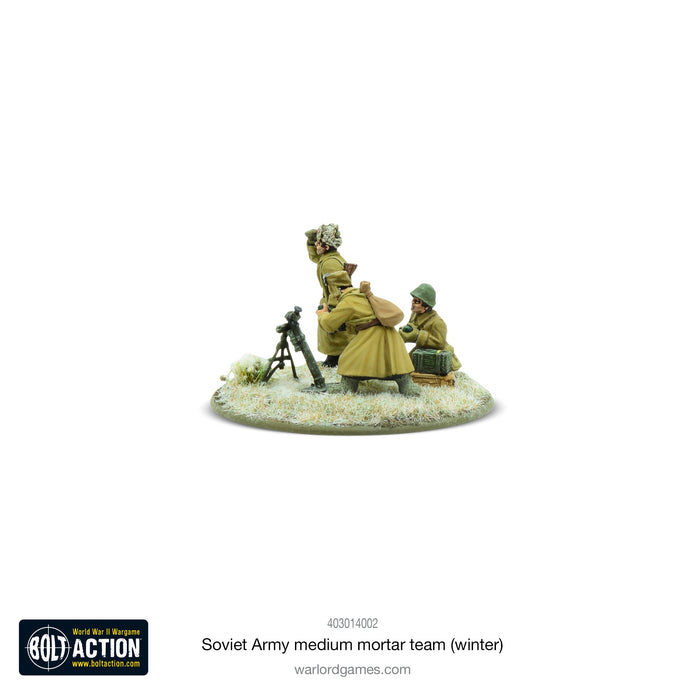 Bolt Action Soviet 82mm Medium Mortar Team Winter New - Tistaminis