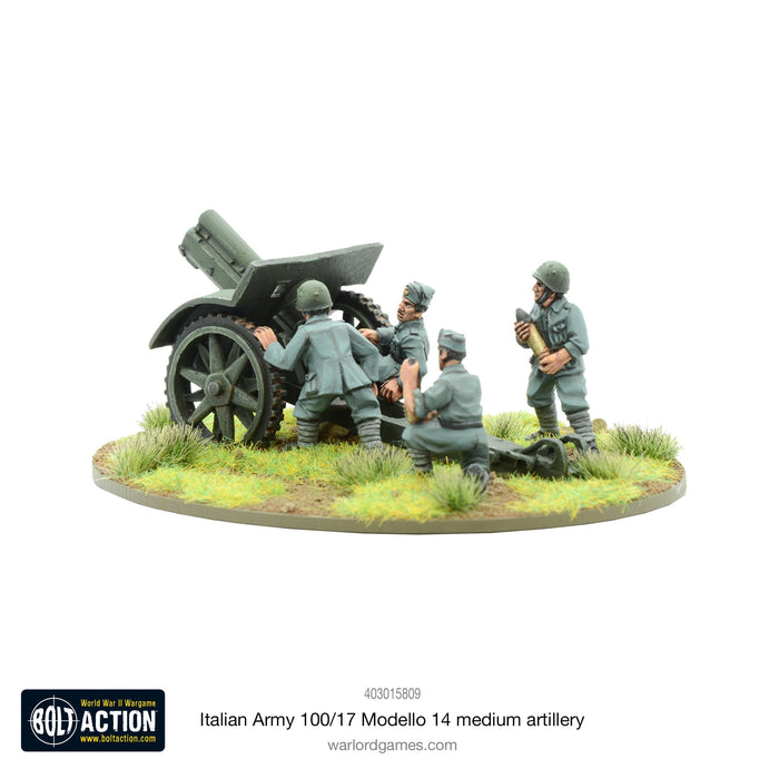 Bolt Action Italian Army 100/17 Modello 14 medium artillery New - Tistaminis